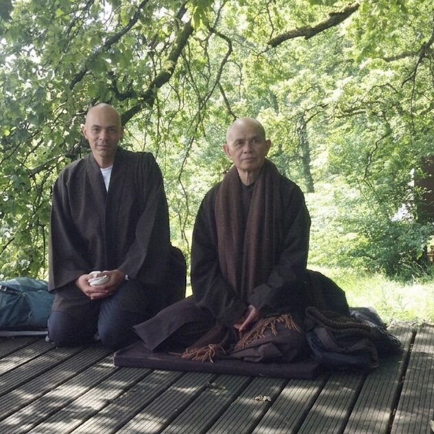 Vitor com Thich Nhat Hanh